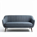 Gray upholstered sofa with modern design 180 x 80 x 75cm